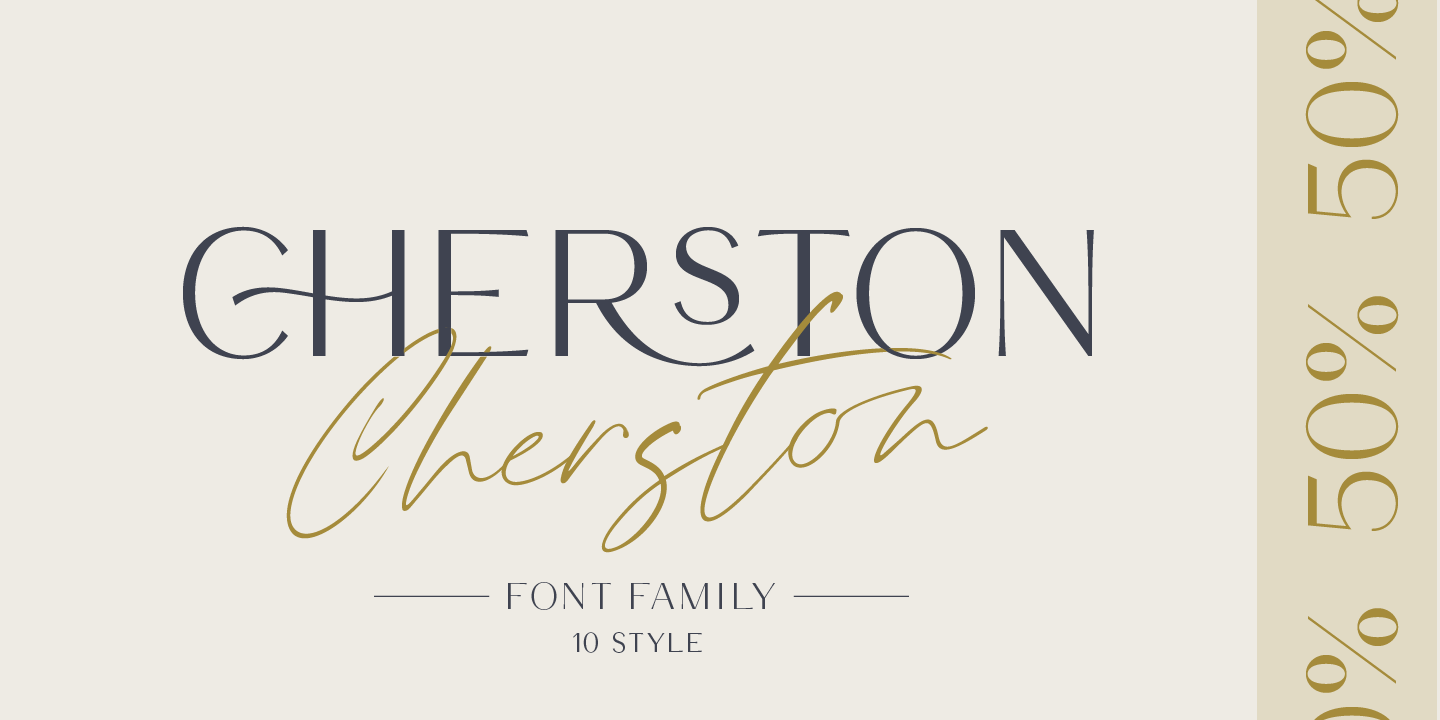 Example font Cherston #16